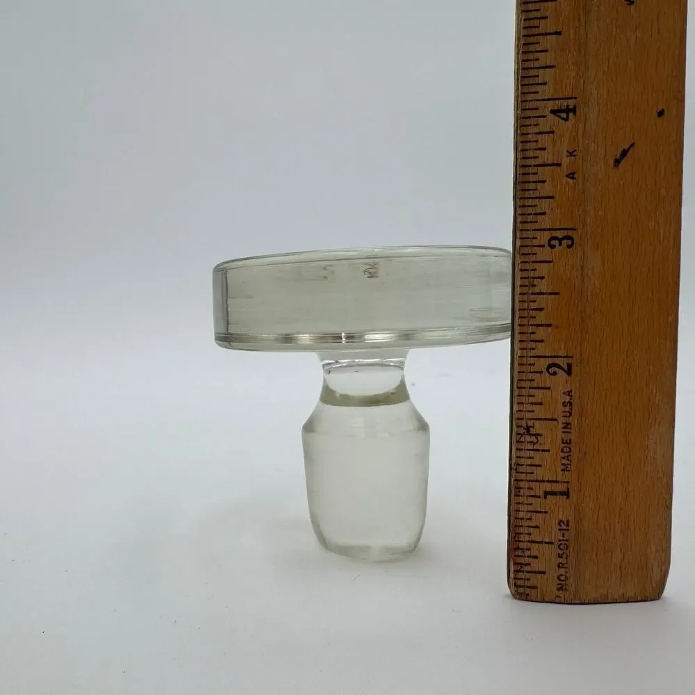 Vintage Wine Decanter Bottle Stopper 3 inch Glass